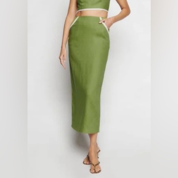 Reformation Linen Elena Skirt - Picture 1 of 5